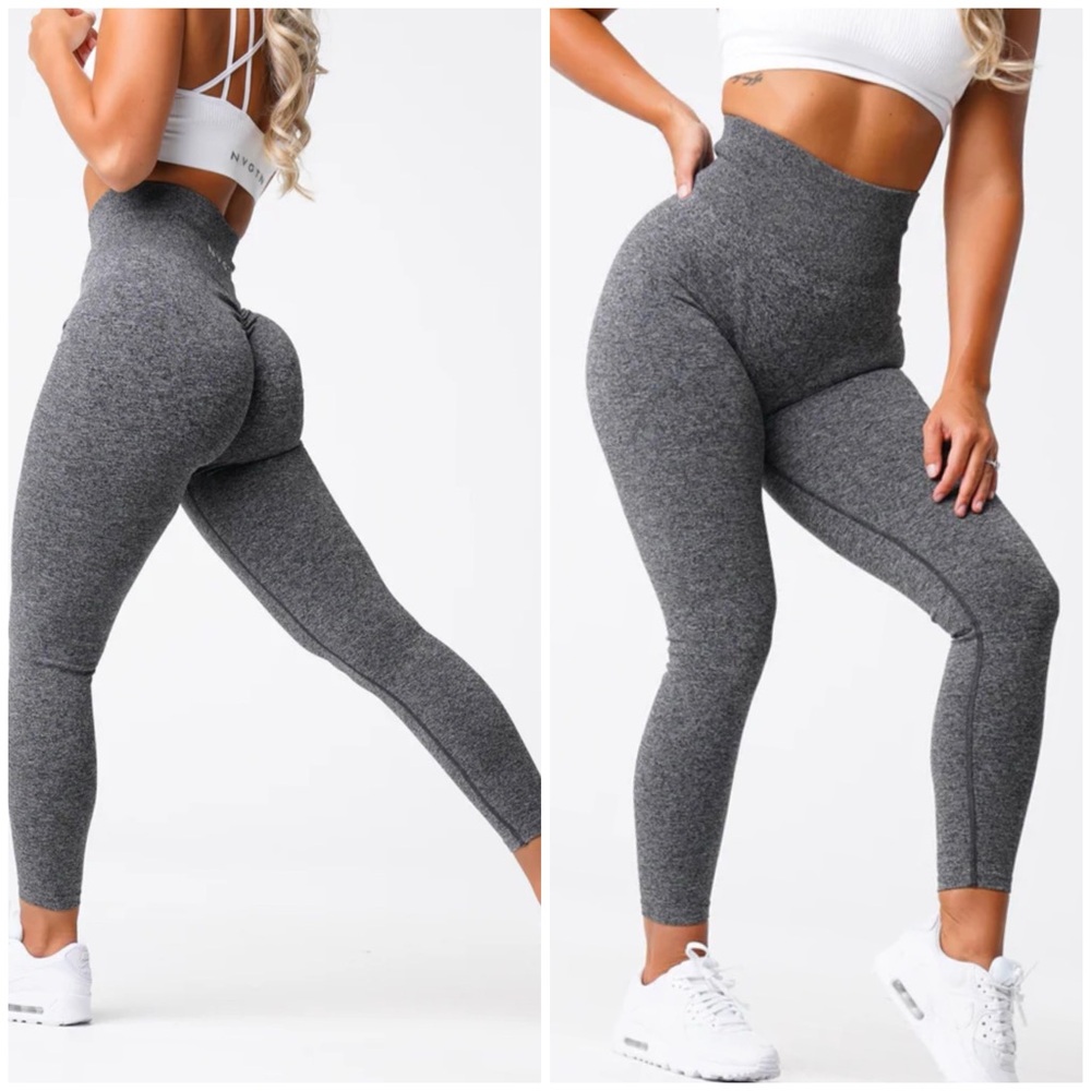 NVGTN Black Speckled Scrunch Seamless Leggings S